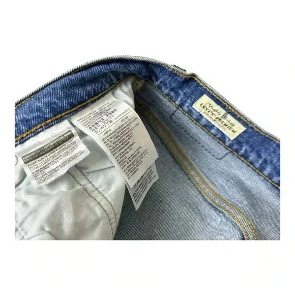 Levis Jeans Women's Tag 23x30 Blue 501 S Skinny Button Fly Premium Stretch Denim - Picture 13 of 14
